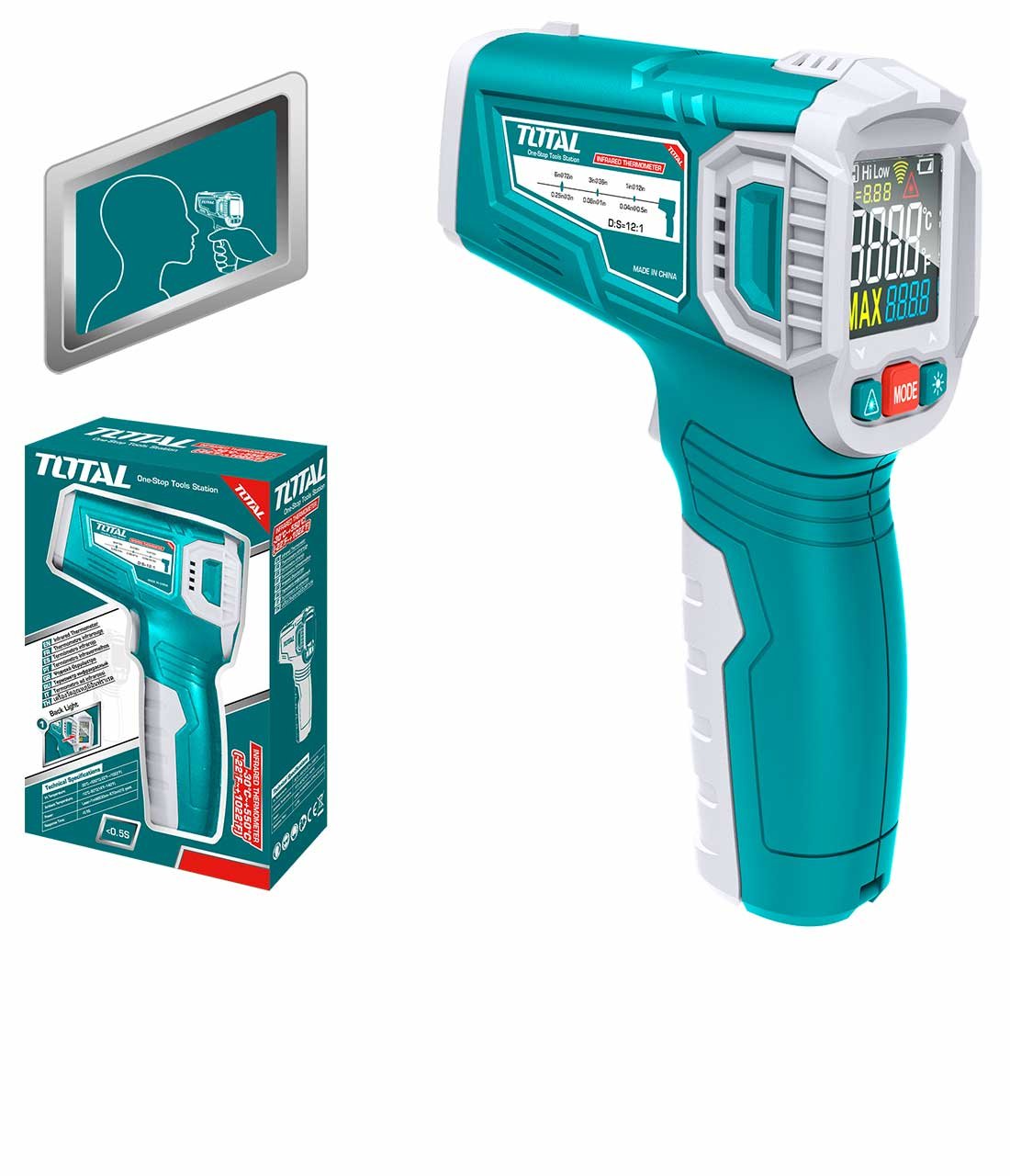 THIT010381 قياس حراره ليزر THIT010381 Infrared Thermometer 32°C ~ 42.9°C - الصورة 1