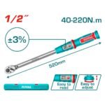 يد عزم سيستيم Preset Torque Wrench 1/2″  40-220Nm THPTW1220N6