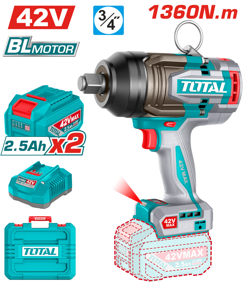 TIWLI421362_1000x tiwli421362 امباكت رانش 1360 نيوتن 42 فولت impact wrench - الصورة 1