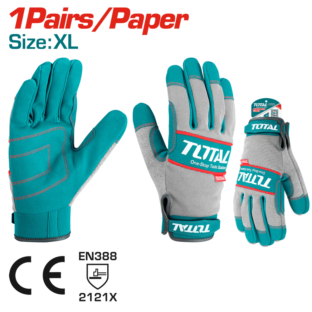 TSP1808-XL-_1_1000x (1) جوانتى قماش ميكانيكا كف ميكروفايبر TSP1808-XL Mechanic gloves - الصورة 1