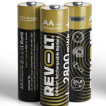 بطاريه ليثيوم aa 1.5v 2800mwh rechargeable batteries revolt قابله للشحن عن طريق usb-c