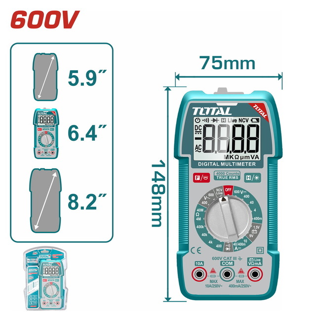 TMT536002 مالتي ميتر TOTAL Digital multimeter (TMT536002) - الصورة 1